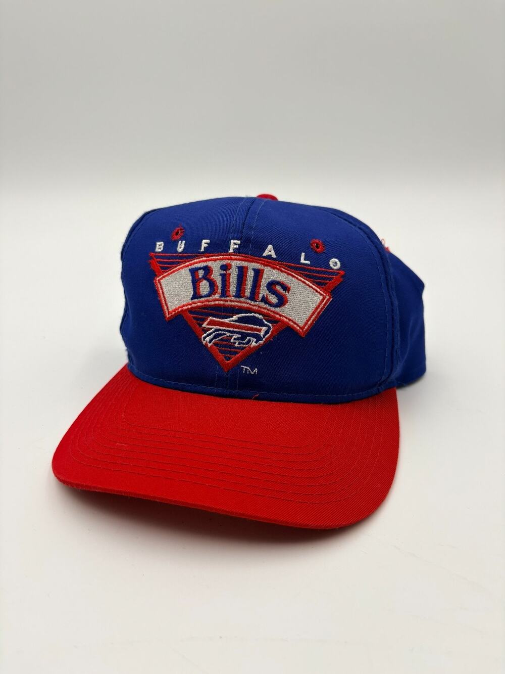 VTG Champion Headwear Buffalo Bills Snapback Cap Royal Blue NFL Football 1990s